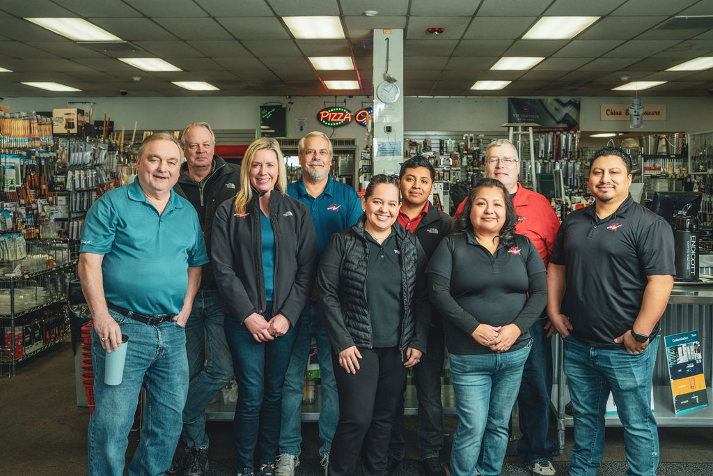 Dick's Restaurant Supply Seattle location staff members at Seattle showroom