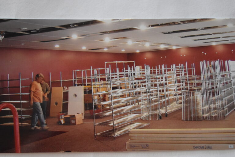 Setting up the first Dick's Restaurant supply showroom